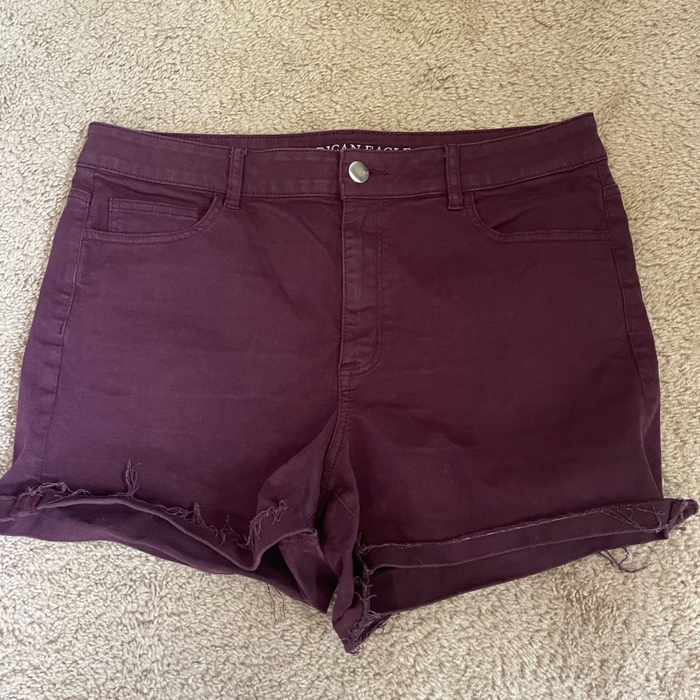 American Eagle Women’s Hi Rise Shortie Jean Short